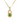 Emerald Jelly Bean Mini Compass Pendant Necklace