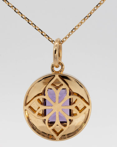 Sun Drop Amethyst Pendant
