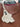 Spooky Season Ghost Handbag Charm - Creamy White Alligator