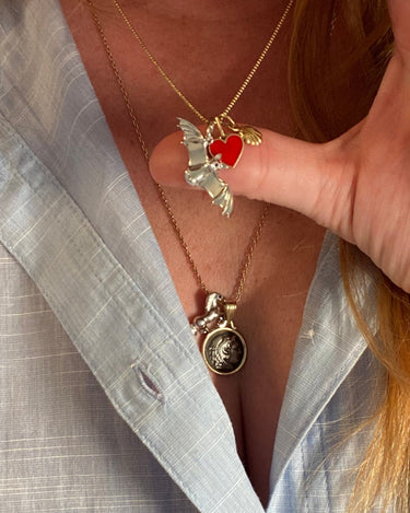 Beam me up, Batty Charm in Sterling Silver