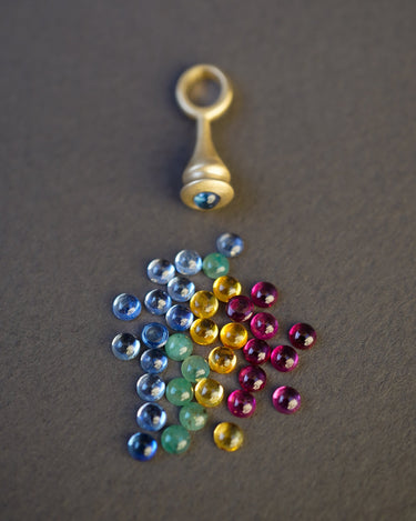 Mini Pendulum Charm No. 1 (Choose Your Gemstone)