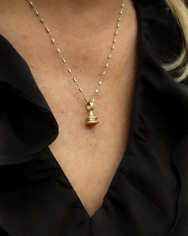 Peach Sapphire Pendulum Charm No. 9