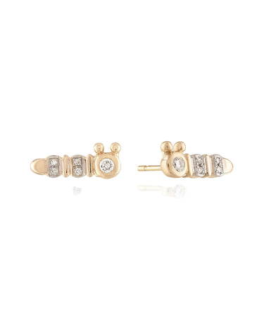 Caterpillar Stud Earrings