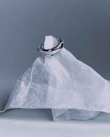 Puncture Dome Ring in Sterling Silver