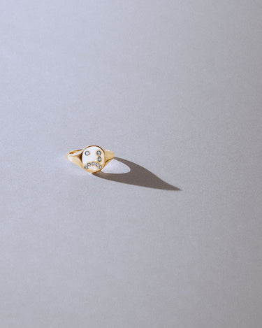 Sad Signet in 14K Gold